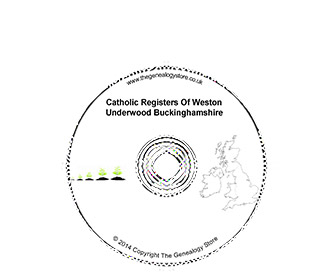 Catholic Registers Of Weston Underwood Buckinghamshire