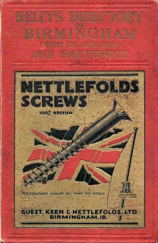 Kelly's Directory Of Birmingham & Smethwick 1921 (image for) Kelly's Directory Of Birmingham & Smethwick 1921